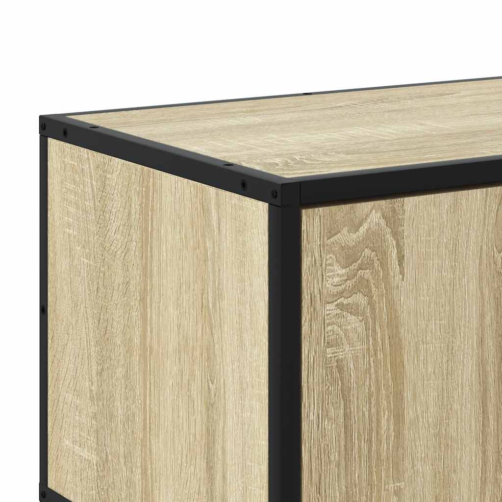 Mobile TV Rovere Sonoma 120x35x41cm Legno Multistrato e Metallo - homemem39