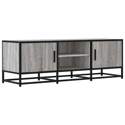 Mobile TV Grigio Sonoma 120x35x41cm Legno Multistrato e Metallo - homemem39