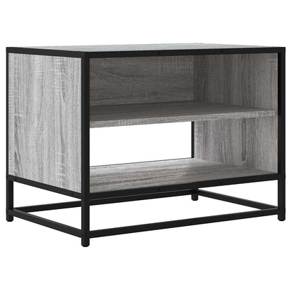Mobile TV Grigio Sonoma 61x40x46 cm Legno Multistrato e Metallo - homemem39