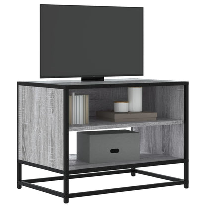 Mobile TV Grigio Sonoma 61x40x46 cm Legno Multistrato e Metallo - homemem39