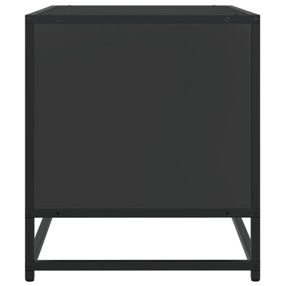 Mobile Porta TV Nero 91x40x46 cm in Truciolato e Metallo - homemem39