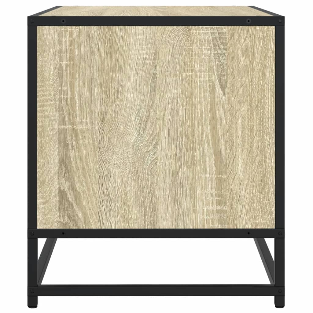 Mobile TV Rovere Sonoma 91x40x46 cm Legno Multistrato e Metallo - homemem39