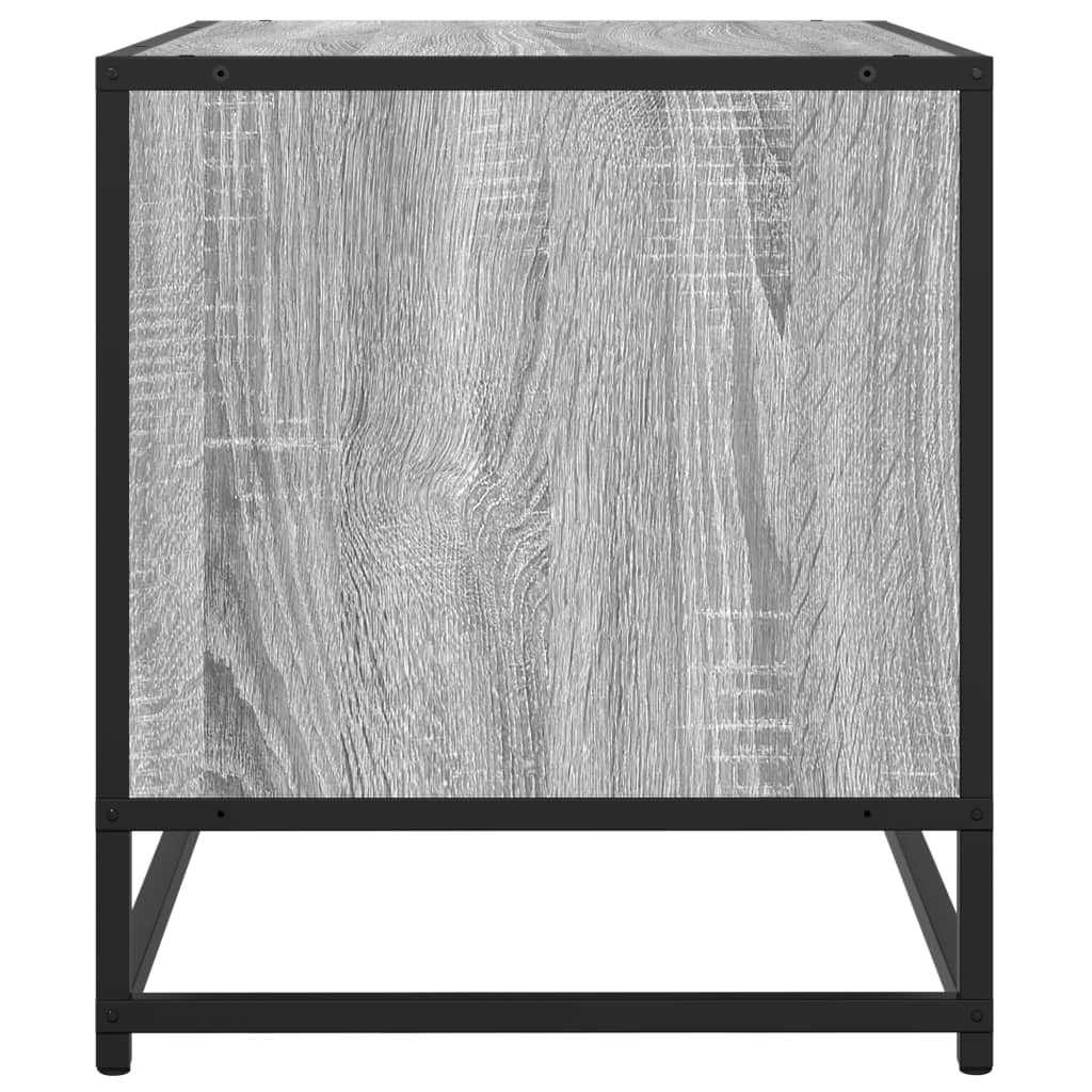 Mobile TV Grigio Sonoma 91x40x46 cm Legno Multistrato e Metallo - homemem39
