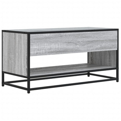 Mobile TV Grigio Sonoma 91x40x46 cm Legno Multistrato e Metallo - homemem39