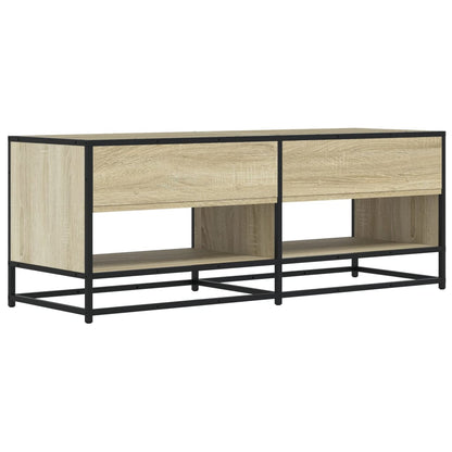 Mobile TV Rovere Sonoma 120,5x40x46cm Legno Multistrato Metallo - homemem39