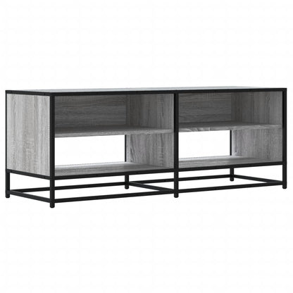 Mobile TV Grigio Sonoma 120,5x40x46cm Legno Multistrato Metallo - homemem39