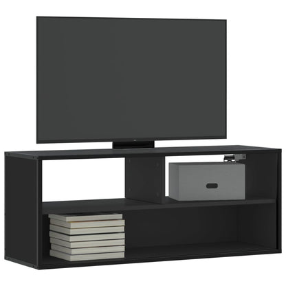 Mobile Porta TV Nero 100x31x39,5 cm in Truciolato e Metallo - homemem39