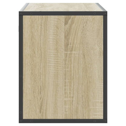 Mobile TV Rovere Sonoma 100x31x39,5cm Legno Multistrato Metallo - homemem39