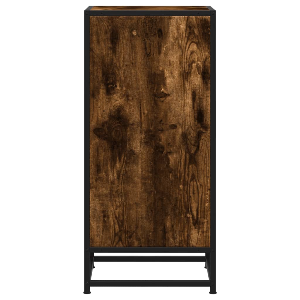 Credenza Rovere Fumo 35,5x35x76 cm in Truciolato - homemem39