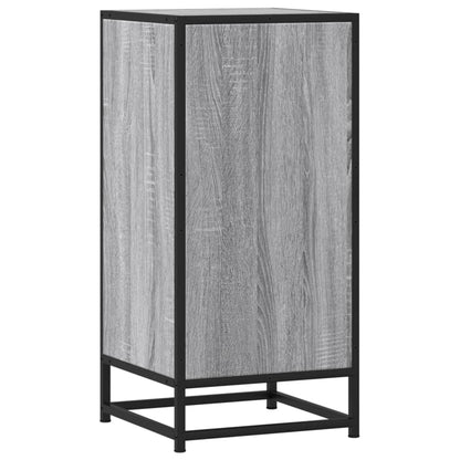 Credenza Grigio Sonoma 35,5x35x76 cm in Truciolato e Metallo - homemem39