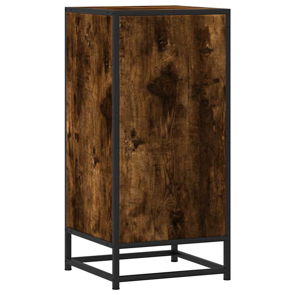 Credenza Rovere Fumo 35,5x35x76 cm in Truciolato - homemem39