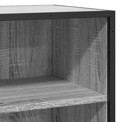 Credenza Grigio Sonoma 35,5x35x76 cm in Truciolato e Metallo - homemem39