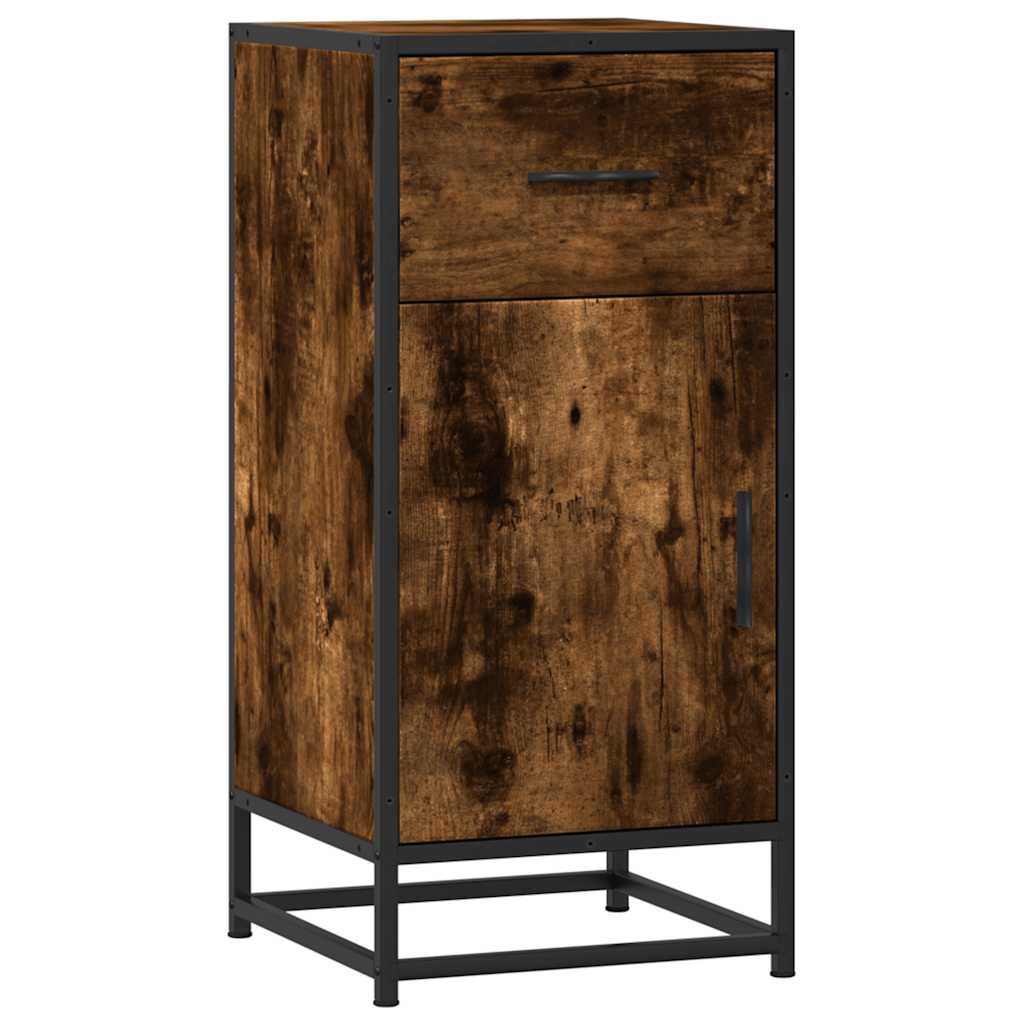 Credenza Rovere Fumo 35,5x35x76 cm in Truciolato | homemem39