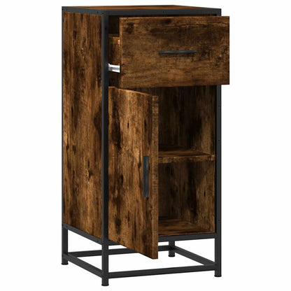 Credenza Rovere Fumo 35,5x35x76 cm in Truciolato | homemem39