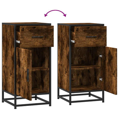 Credenza Rovere Fumo 35,5x35x76 cm in Truciolato - homemem39