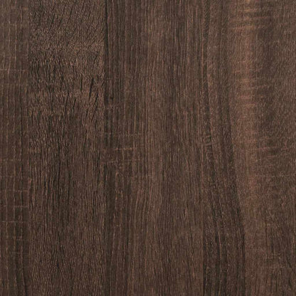 Credenza Rovere Marrone 35,5x35x76 cm in Truciolato e Metallo | homemem39