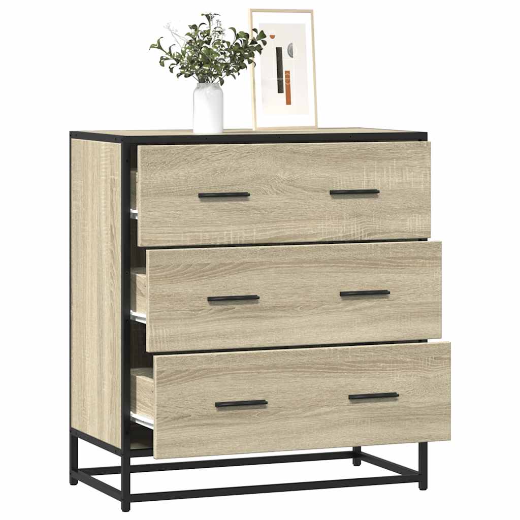 Credenza Rovere Sonoma 68x35x76 cm in Truciolato - homemem39