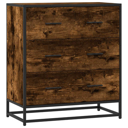 Credenza Rovere Fumo 68x35x76 cm in Truciolato - homemem39