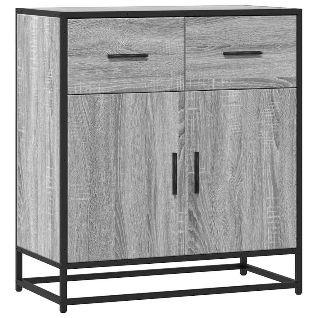 Credenza Grigio Sonoma 68x35x76 cm in Legno Multistrato - homemem39