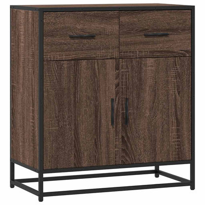 Credenza Rovere Marrone 68x35x76 cm in Legno Multistrato - homemem39