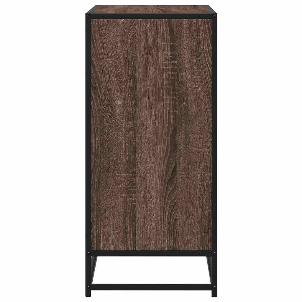 Credenza Rovere Marrone 68x35x76 cm in Legno Multistrato - homemem39