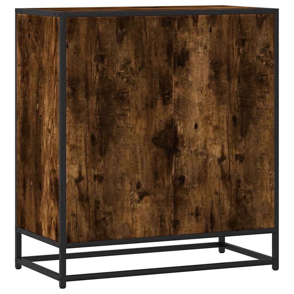 Credenza Rovere Fumo 68x35x76 cm in Legno Multistrato - homemem39