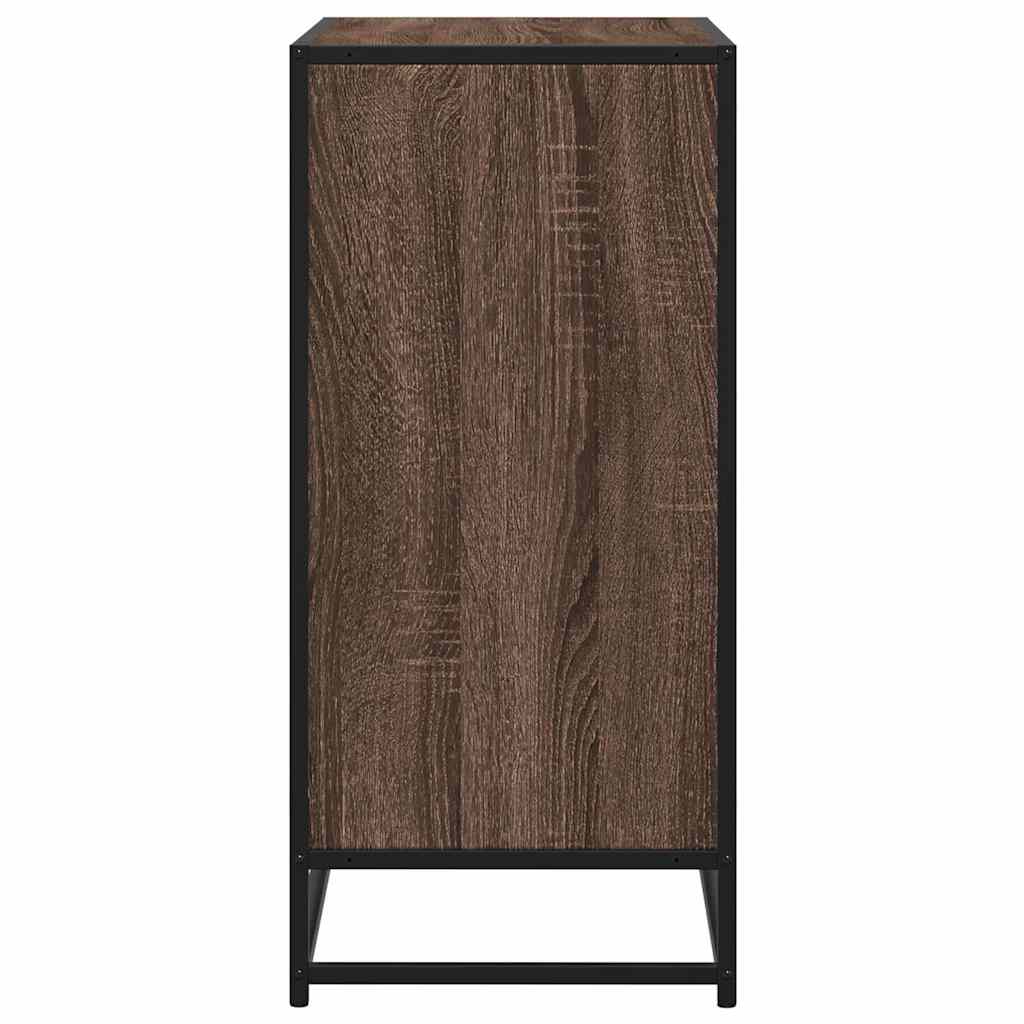 Credenza Rovere Marrone 68x35x76 cm in Legno Multistrato - homemem39