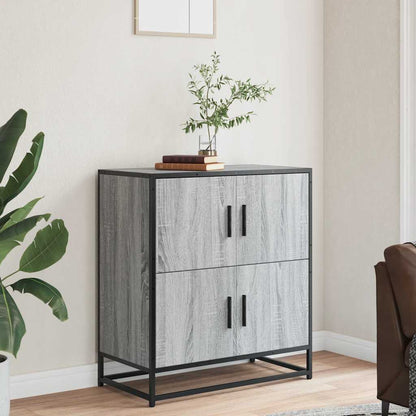 Credenza Grigio Sonoma 68x35x76 cm in Legno Multistrato - homemem39