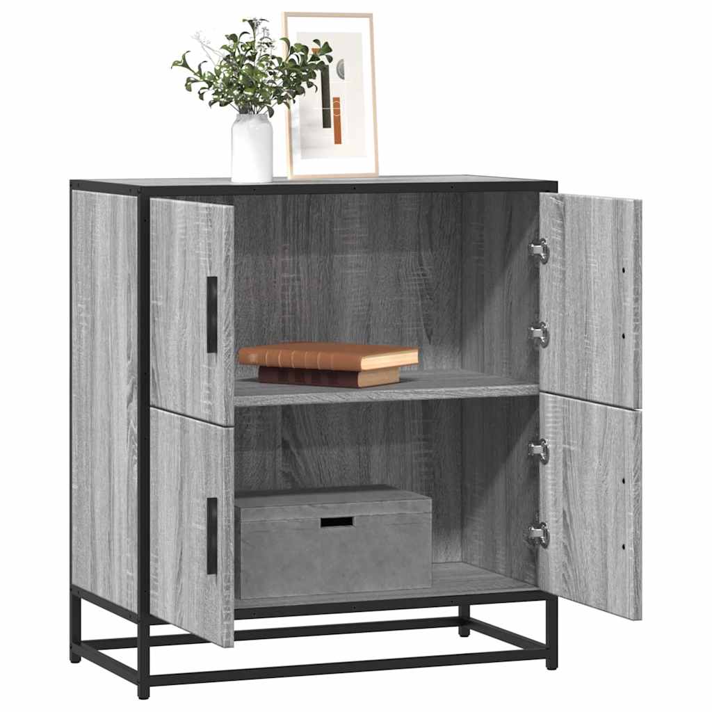 Credenza Grigio Sonoma 68x35x76 cm in Legno Multistrato - homemem39