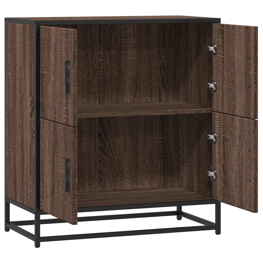 Credenza Rovere Marrone 68x35x76 cm in Legno Multistrato - homemem39