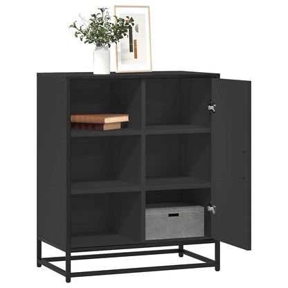 Credenza Nero 62x35x76 cm in Legno Multistrato - homemem39