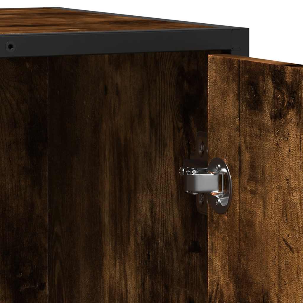 Credenza Rovere Fumo 62x35x76 cm in Legno Multistrato - homemem39