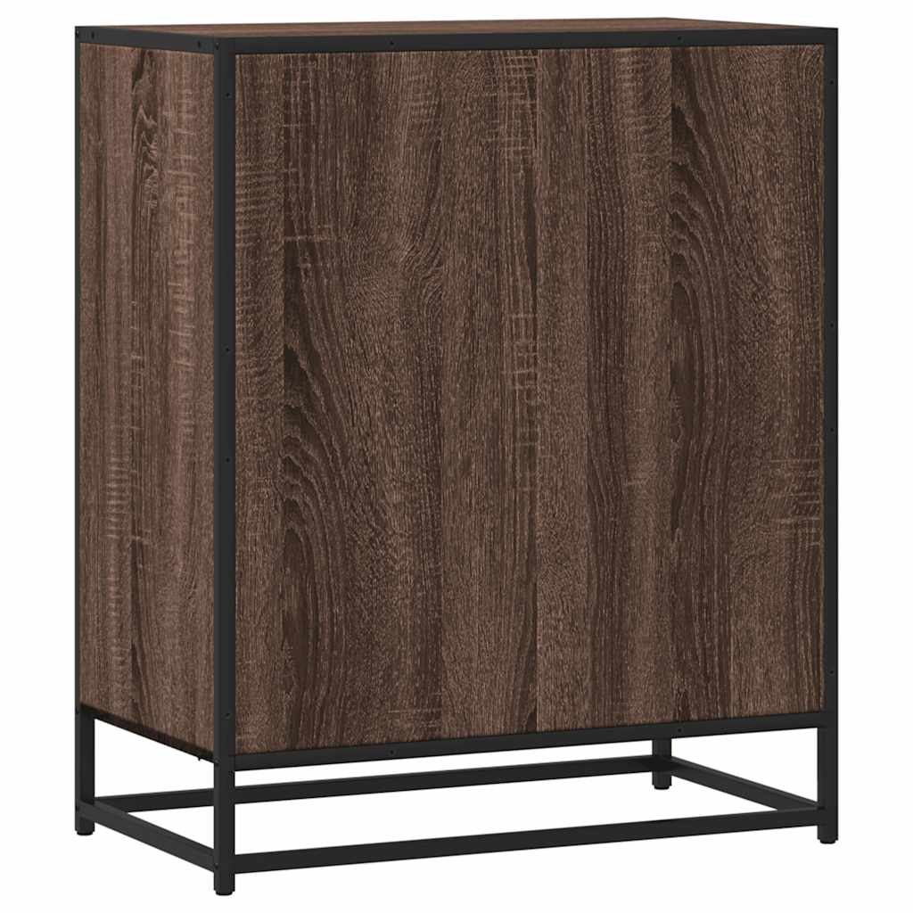 Credenza Rovere Marrone 62x35x76 cm in Legno Multistrato - homemem39