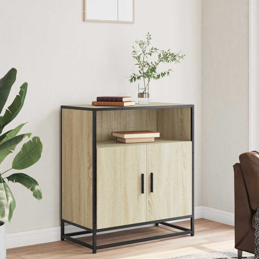 Credenza Rovere Sonoma 68x35x76 cm in Legno Multistrato - homemem39