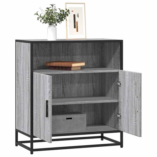 Credenza Grigio Sonoma 68x35x76 cm in Legno Multistrato - homemem39