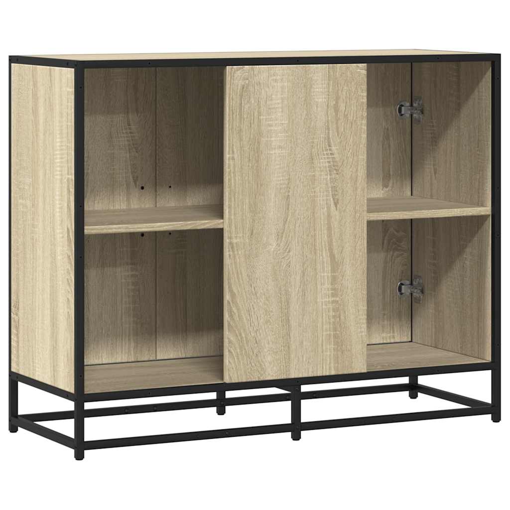 Credenza Rovere Sonoma 94x35x76 cm in Legno Multistrato - homemem39