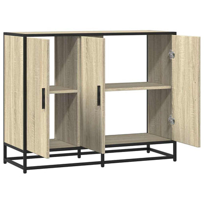 Credenza Rovere Sonoma 94x35x76 cm in Legno Multistrato - homemem39