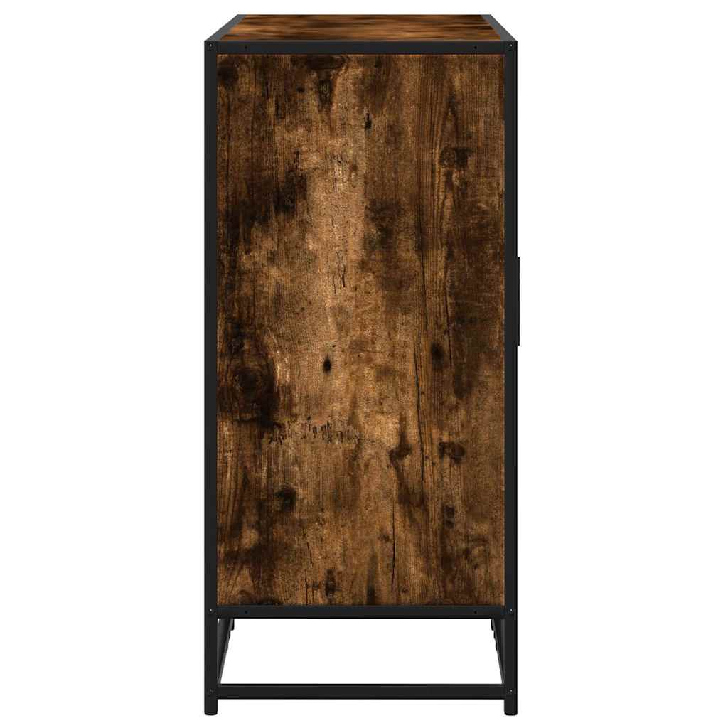 Credenza Rovere Fumo 94x35x76 cm in Legno Multistrato - homemem39
