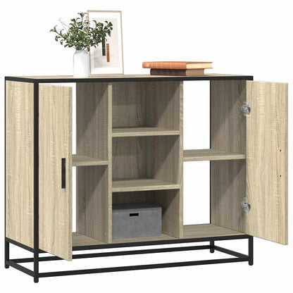 Credenza Rovere Sonoma 92x35x76 cm in Legno Multistrato - homemem39