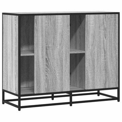 Credenza Grigio Sonoma 92x35x76 cm in Legno Multistrato - homemem39
