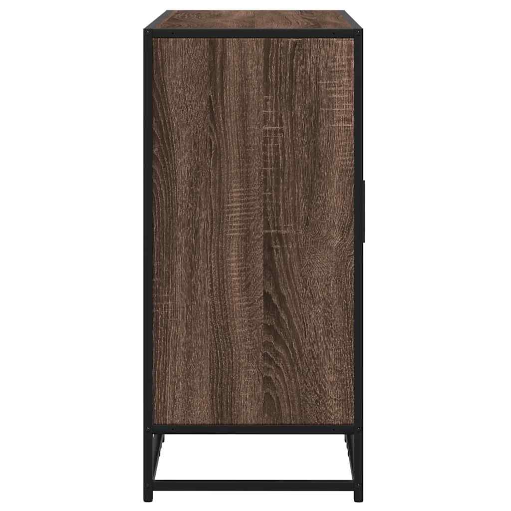 Credenza Rovere Marrone 92x35x76 cm in Legno Multistrato - homemem39