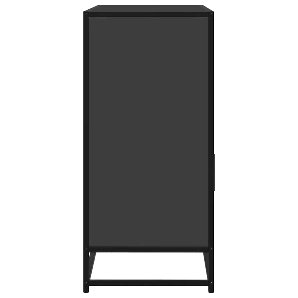 Credenza Nera 100x35x76 cm in Legno Multistrato - homemem39