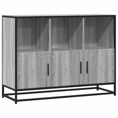 Credenza Grigio Sonoma 100x35x76 cm in Legno Multistrato - homemem39