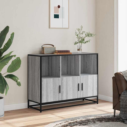 Credenza Grigio Sonoma 100x35x76 cm in Legno Multistrato - homemem39