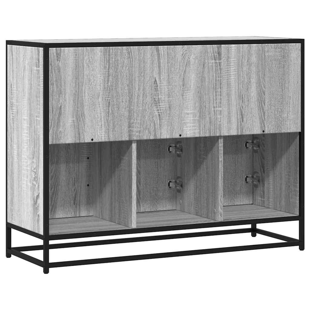 Credenza Grigio Sonoma 100x35x76 cm in Legno Multistrato - homemem39