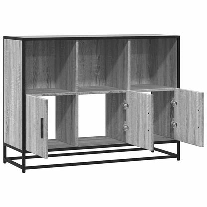 Credenza Grigio Sonoma 100x35x76 cm in Legno Multistrato - homemem39