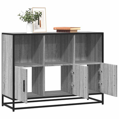 Credenza Grigio Sonoma 100x35x76 cm in Legno Multistrato - homemem39