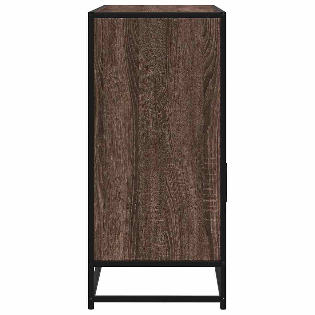 Credenza Rovere Marrone 100x35x76 cm in Legno Multistrato - homemem39