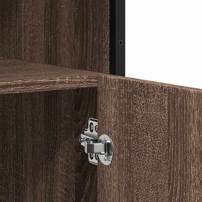 Credenza Rovere Marrone 100x35x76 cm in Legno Multistrato - homemem39