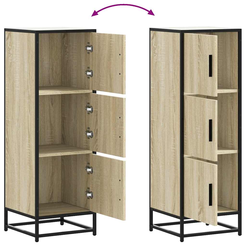 Credenza Rovere Sonoma Legno Multistrato Metallo | homemem39